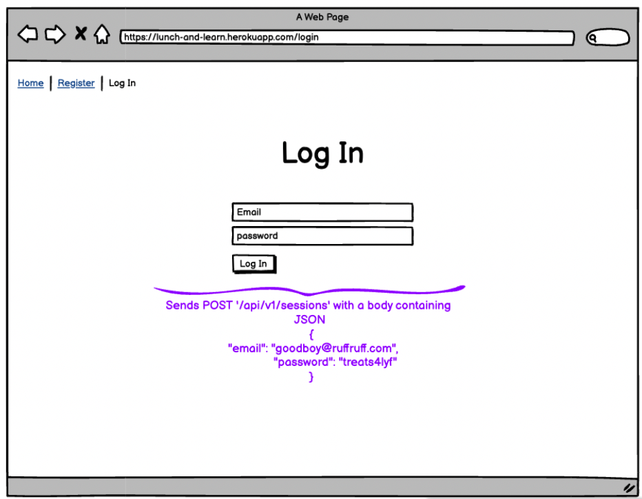 Log In Page